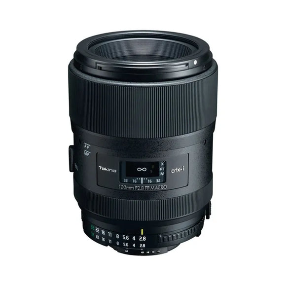 Tokina atx-i 100mm f/2.8 FF Macro Lens PLUS for Nikon F Mount Camera with Hood