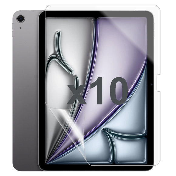 10x Soft Film Screen Protector for Apple iPad Air 11 Inch 6th Gen 2024 2025 Bulk Guard