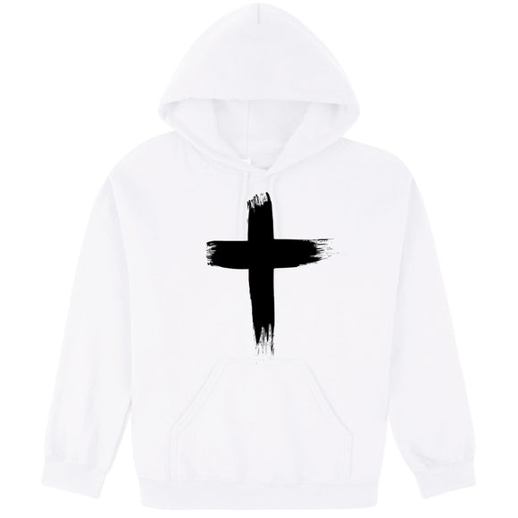 Faith Jesus Cross Christian Religion White Hoodie Mens Hooded Sweater Sweatshirt