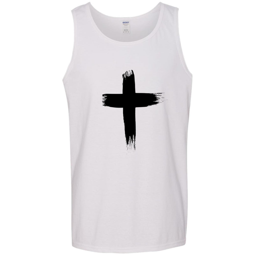 Faith Jesus Cross Christian Religion Mens White Tank Top Singlet T Shi ...