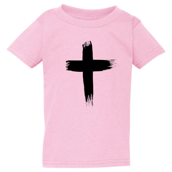 Faith Jesus Cross Christian Religion Pink T-Shirt Tee Top Baby Kids Boy Girl