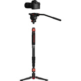 iFootage Cobra 3 A180T Camera Monopod Stand & Komodo K5 Fluid Head Bundle IF-401000091