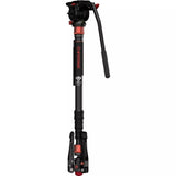 iFootage Cobra 3 A180T Camera Monopod Stand & Komodo K5 Fluid Head Bundle IF-401000091