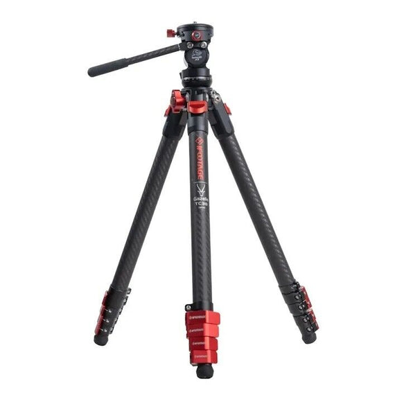 iFootage Gazelle TC3B Carbon Fiber Camera Tripod Stand and Komodo K3 Head Bundle IF-401000133