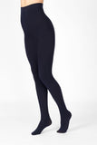 Voodoo Cable Tights Womens Thermal Pantyhose Stockings HXRY1N Uniform Navy Blue Knitted Leggings Pants