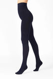 Voodoo Cable Tights Womens Thermal Pantyhose Stockings HXRY1N Uniform Navy Blue Knitted Leggings Pants