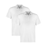 2 Pack Mens Cotton Blank Plain Jersey Golf Polo Collared T Shirt Tee Tops Bulk