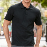 2 Pack Mens Cotton Blank Plain Jersey Golf Polo Collared T Shirt Tee Tops Bulk