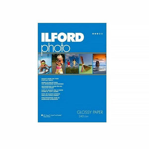 Ilford Photo Gloss Glossy Inkjet Printer Paper 240gsm A4 20 Sheets 2002834