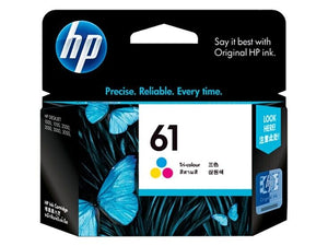 HP 61 Ink Cartridge Toner Tri 3 Colour Cyan Magenta Yellow CH562WA Genuine Original