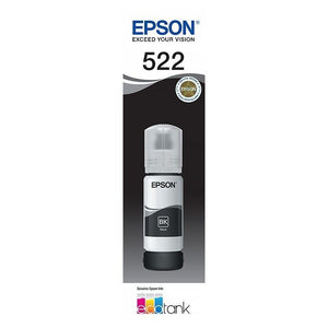 Epson T522 Black EcoTank 522 Ink Toner Bottle C13T00M192 Genuine Original