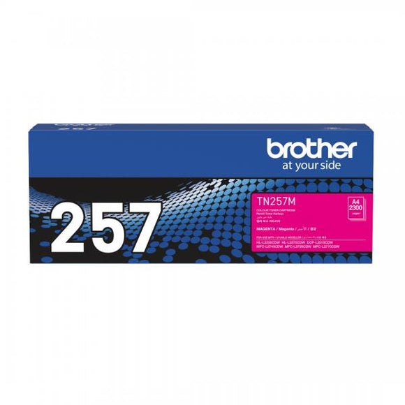 Brother TN257 Magenta Ink Cartridge Toner TN-257M Genuine Original