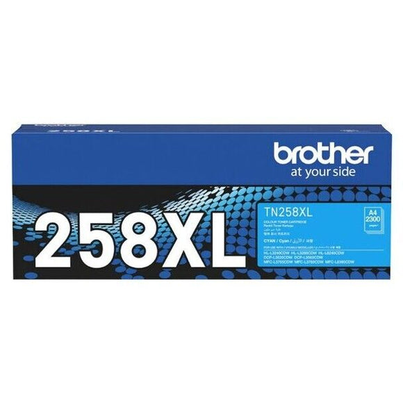 Brother TN258XL Cyan High Yield Ink Cartridge Toner TN-258XLC Genuine Original