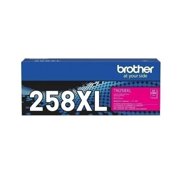 Brother TN258XL Magenta High Yield Ink Cartridge Toner TN-258XLM Genuine Original