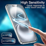 10 Set Tempered Glass Screen Protector for Apple iPhone 16 Front and Film Back Bulk Guard