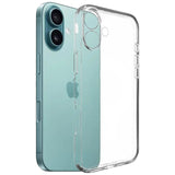 For Apple iPhone 16 Slim Transparent Clear Bumper Back Soft Phone Case Cover