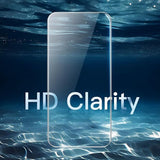 For Apple iPhone 16 PRO Clear Phone Case Cover and Soft Film Screen Protector Guard