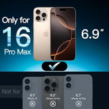 2pcs Tempered Glass Screen Protector Guard for Apple iPhone 16 PRO MAX Bulk