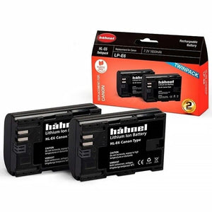 Hahnel Digital Still Battery LP-E6 Twin Pack for Canon 1650mAh 7.2V CHLE6TP HL-E6