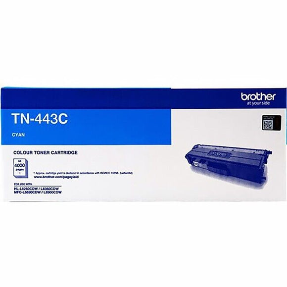 Brother TN443 Cyan High Yield Ink Toner Cartridge TN-443C Genuine Original