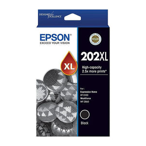 Epson 202XL High Capacity Black Ink Cartridge Toner C13T02P192 Genuine Original