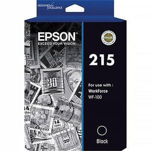 Epson 215 Black Pigment Ink Cartridge Toner C13T215192 Genuine Original