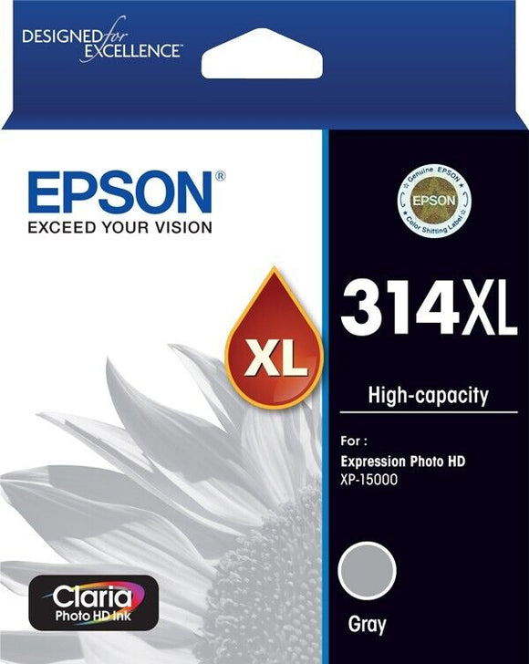 Epson 314XL Grey High Capacity Ink Cartridge Toner C13T01M692 Genuine Original