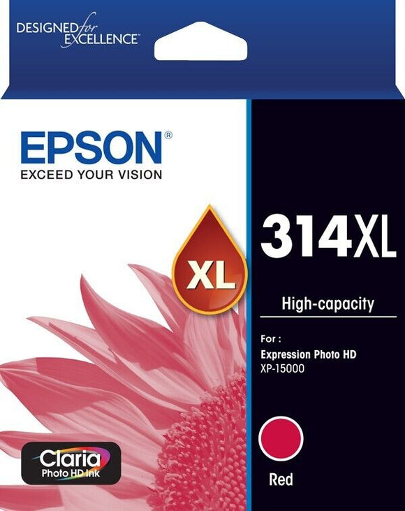 Epson 314XL Red High Capacity Ink Cartridge Toner C13T01M592 Genuine Original