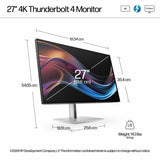 HP SERIES 7 PRO 727PK 27" 4K IPS 16:9 3840x2160 UHD Thunderbolt 4 PC Monitor PC Computer Display 8J9G2AA