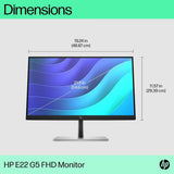 HP E22 G5 21.5" FHD IPS EYE EASE 16:9 1920x1080 Computer PC Monitor 6N4E8AA