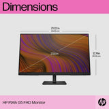 HP P24h G5 23.8" IPS 16:9 1920x1080 FHD Speaker Adjustable Monitor 64W34AA