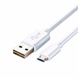 2 Pack 1m Data Transfer Charger Charging Micro USB Cable Cord for Android Phone Device Tablet Bulk White TPE Plastic