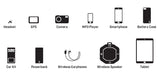 10 Pack 20cm Short Data Transfer Charger Charging USB Type C Phone Tablet Cable Cord Bulk Braided Gold Nylon