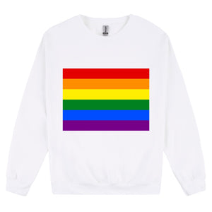 LGBTQ Colourful Rainbow Gay Pride Love Flag Mens Sweater Jumper Sweatshirt