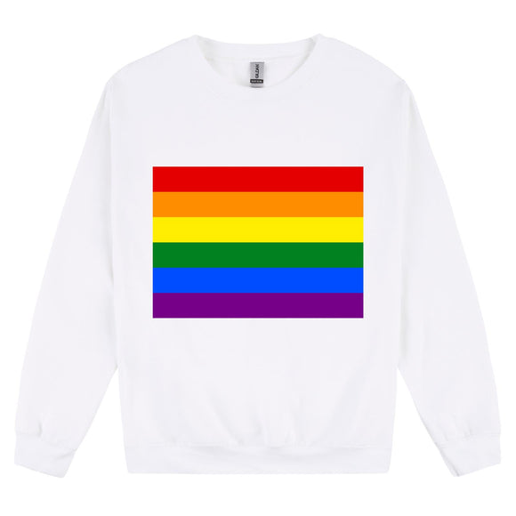 LGBTQ Colourful Rainbow Gay Pride Love Flag Mens Sweater Jumper Sweatshirt