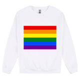 LGBTQ Colourful Rainbow Gay Pride Love Flag Mens Sweater Jumper Sweatshirt
