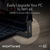 NETGEAR Nighthawk AXE3000 USB 3.0 WiFi 6E Wireless Adapter A8000-100PAS