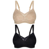 Triumph Lacy Minimiser W01 UNDERWIRE Bra Women Comfy Underwear Plus Size