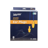 20 Pairs Safetyware Reusable Corded Ear Plugs Noise Reduction Cancelling Work Sleeping Bulk HP-201 TPR DuraFit Yellow