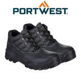 Portwest Steelite Protector Boots Safety Work Steel Toe Cap Leather Shoes Black Mens FW10 S1P SR