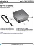 HP Thunderbolt 4 Ultra 180W G6 Dock Docking Station For Laptop Notebook 9X481UT
