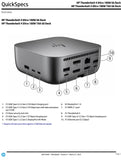 HP Thunderbolt 4 Ultra 180W G6 Dock Docking Station For Laptop Notebook 9X481UT