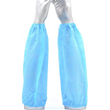 100pcs Safetyware Non-Woven Fabric Disposable Protective Arm Sleeves Protector Breathable Cover Bulk Blue for Hospital Laboratory Kitchen Saloon