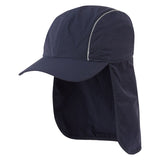 2 Pack Portwest Breathable Sun Shield Cap Reflective Safety Work Hat Neck Protection Shade Visor Navy Orange Bulk