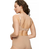 Triumph True Shape Sensation Minimiser Wire Free Bra Underwear Beige Size 18D