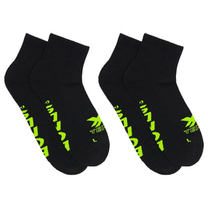 2 Pairs Bonds X-Temp 1/4 Quarter Crew Mens Cotton Cooling Athletic Sports Socks SXX72N