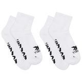 2 Pairs Bonds X-Temp 1/4 Quarter Crew Mens Cotton Cooling Athletic Sports Socks SXX72N