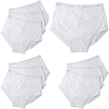 10 Pack Jockey Y-Front Briefs Men Comfy Cotton Underwear Undies Boxer White Bulk
