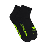 9 Pairs Bonds X-Temp 1/4 Quarter Crew Mens Cotton Sports Black Socks Bulk Above Ankle SXX72N