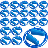 20 Pair Portwest Detectable Disposable Corded PU Soft Foam Ear Plugs Bulk Anti Noise Reduction Cancelling for Work Sleeping Blue with String EP30